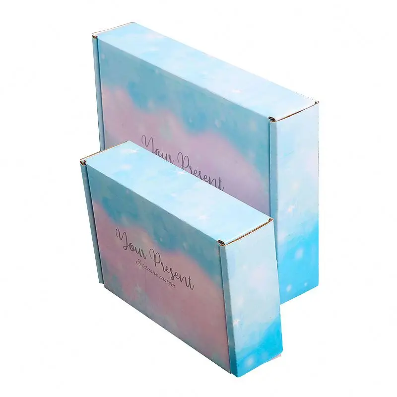 Professional White Luxury Cardboard Corrugated Gift Paper Box