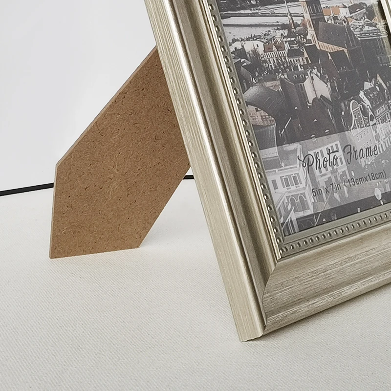 Custom Family PS Plastic Tabletop Display Picture Photo Frame With Easel