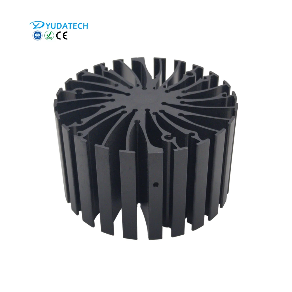 Customized LED Sunflower Heat Sink Anodized Aluminium Extruded LED Cooling Heatsink For LED