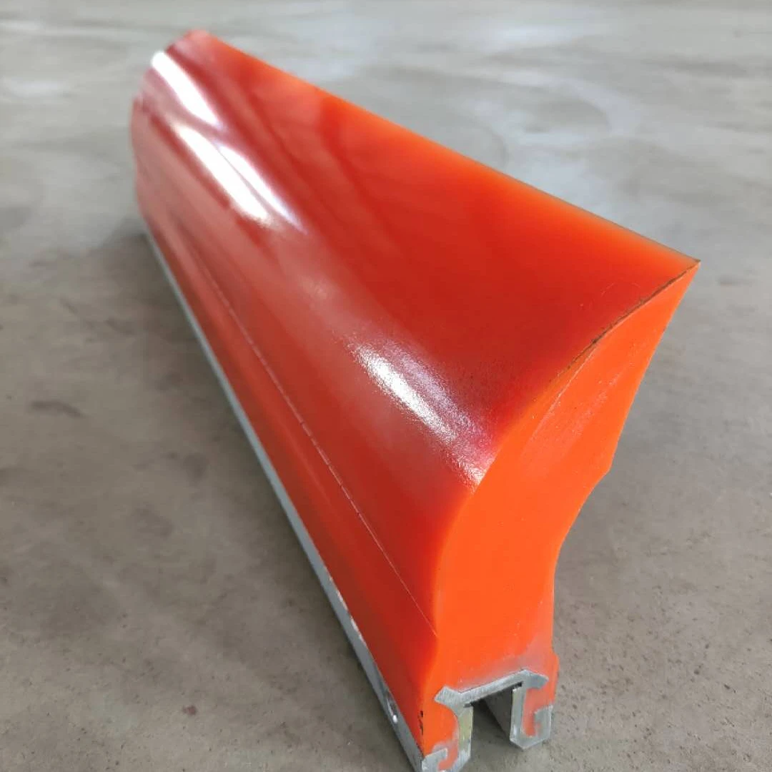 polyurethane primary and secondary conveyor belt scraper cleaner