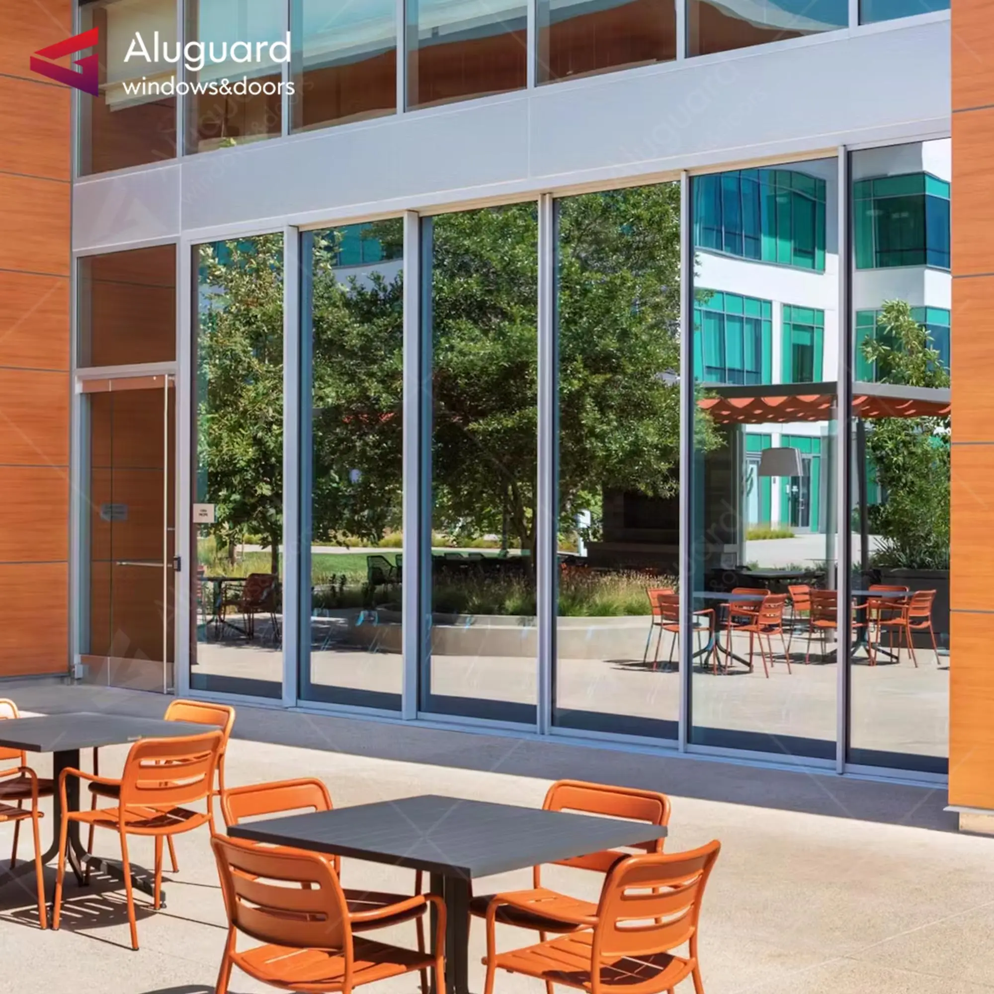 Aluminum double Glass Matt Black Aluminum Double Glaze Sliding Doors & Window Doors And Windows High quality standard As2047