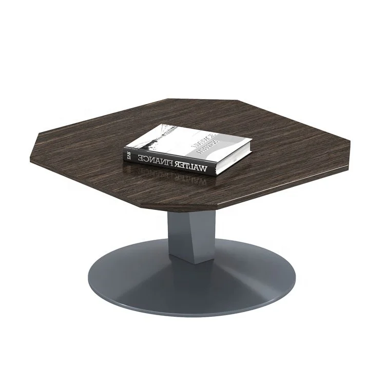 Modern Office Sofa Side Table with Bureau Direction Design Wood Table Modern Reception Furniture Table