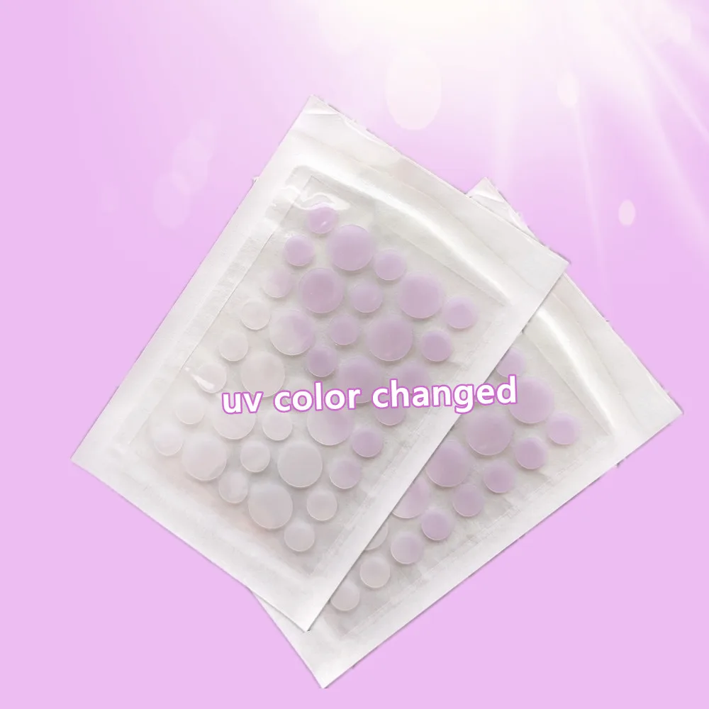 Free Sample Adhesive Color Changing Custom Waterproof Uv Patch Indicator Sticker With Spf Sensing