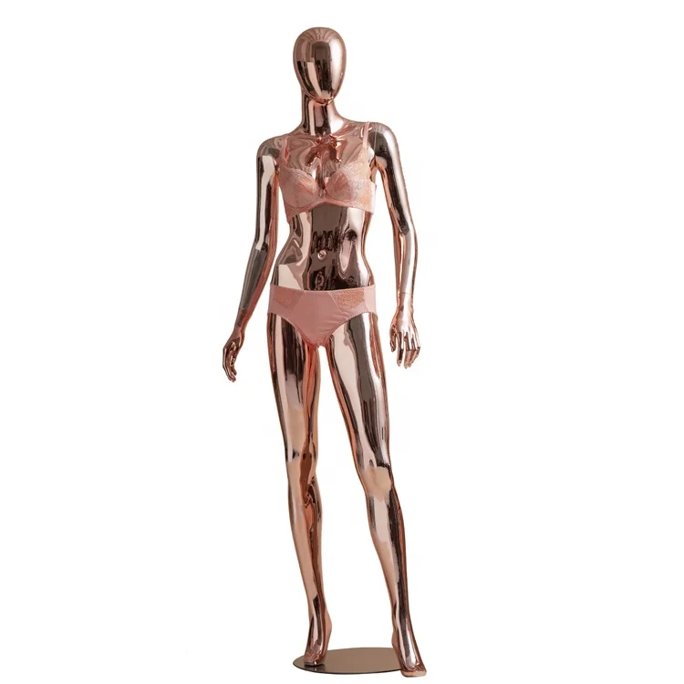 JFL-1 горячая Распродажа абстрактный уход за кожей лица женского нижнего белья манекен дисплей, женские манекен нижнего белья в хром золотой цвет