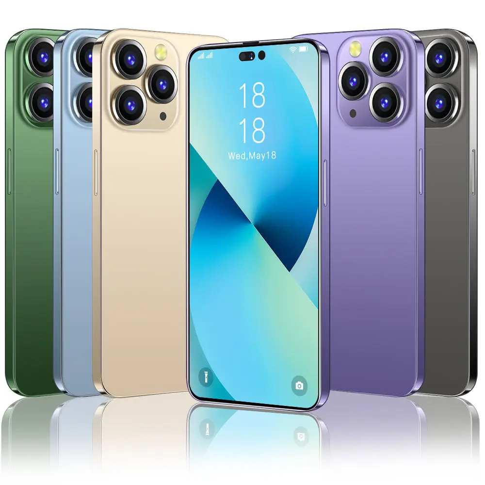PHONE I14 PRO MAX 6.7 inch 48MP+108MP 16GB+1TB 10 Core 5G Smart Cell Phones Large Capacity Battery Mobile Android Smartphone