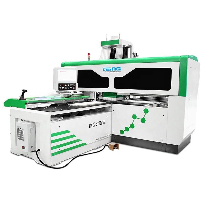 
Cnc Boring Machine 6 Sides Drill Cnc Wood Boring Machine Cnc Wood Drilling Machine for panel hole TEING 