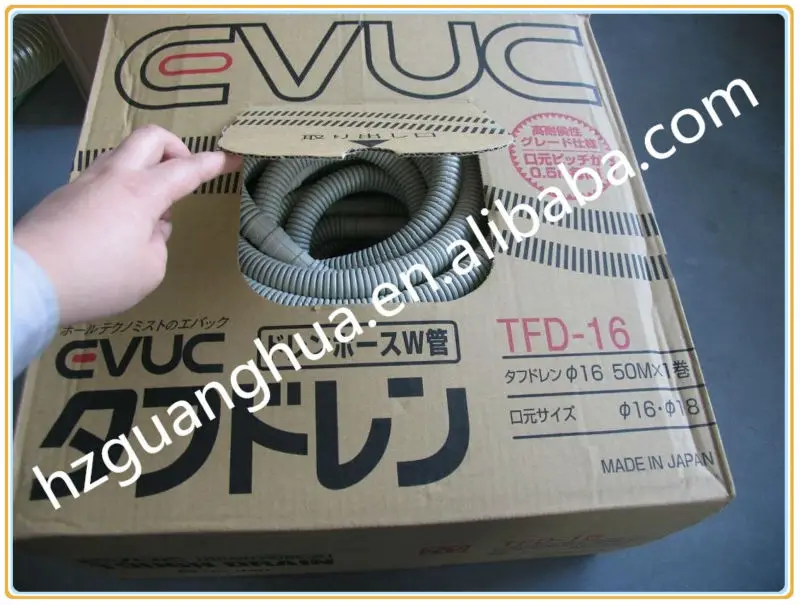 PVC/PP Washing Machine Expandable Corrugated Drainage Pipe