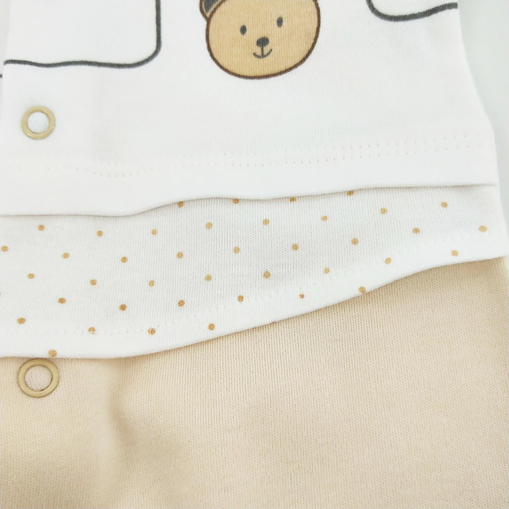 OEM service available baby rompers comfortable cartoon printing baby onesie Oeko tex standard baby clothes