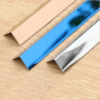 304 Stainless Steel  Wall Corner Profile 1.0 mm Tile Edge Gold Mirror Silver Hairline Slot L Shape Trim Decorative Profiles