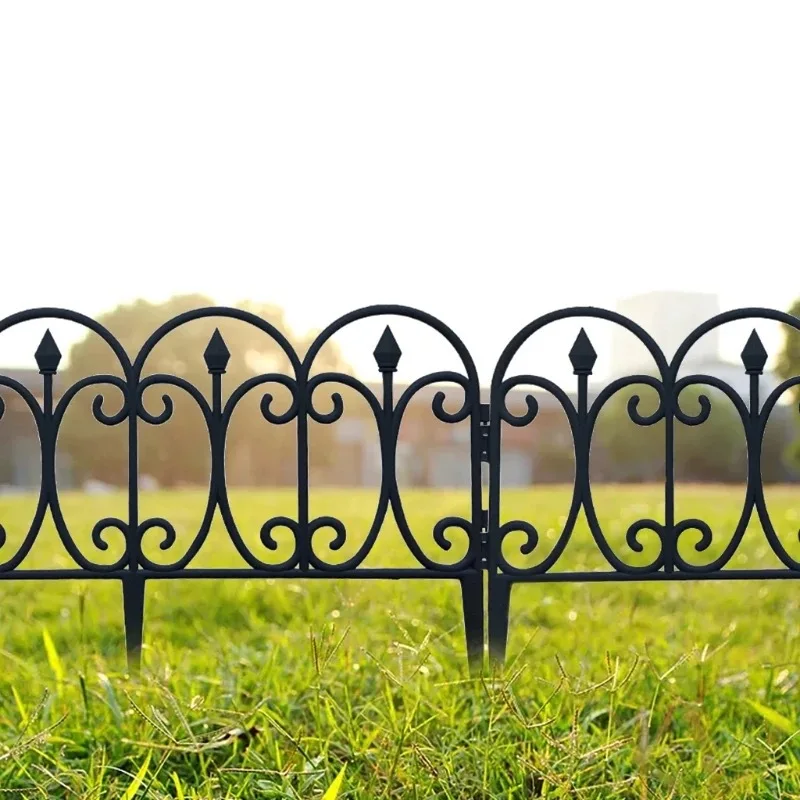 Grass Lawn Flowerbeds Picket Edgings Mini Decorative Garden Fence White Plant Border Plastic Garden Fence