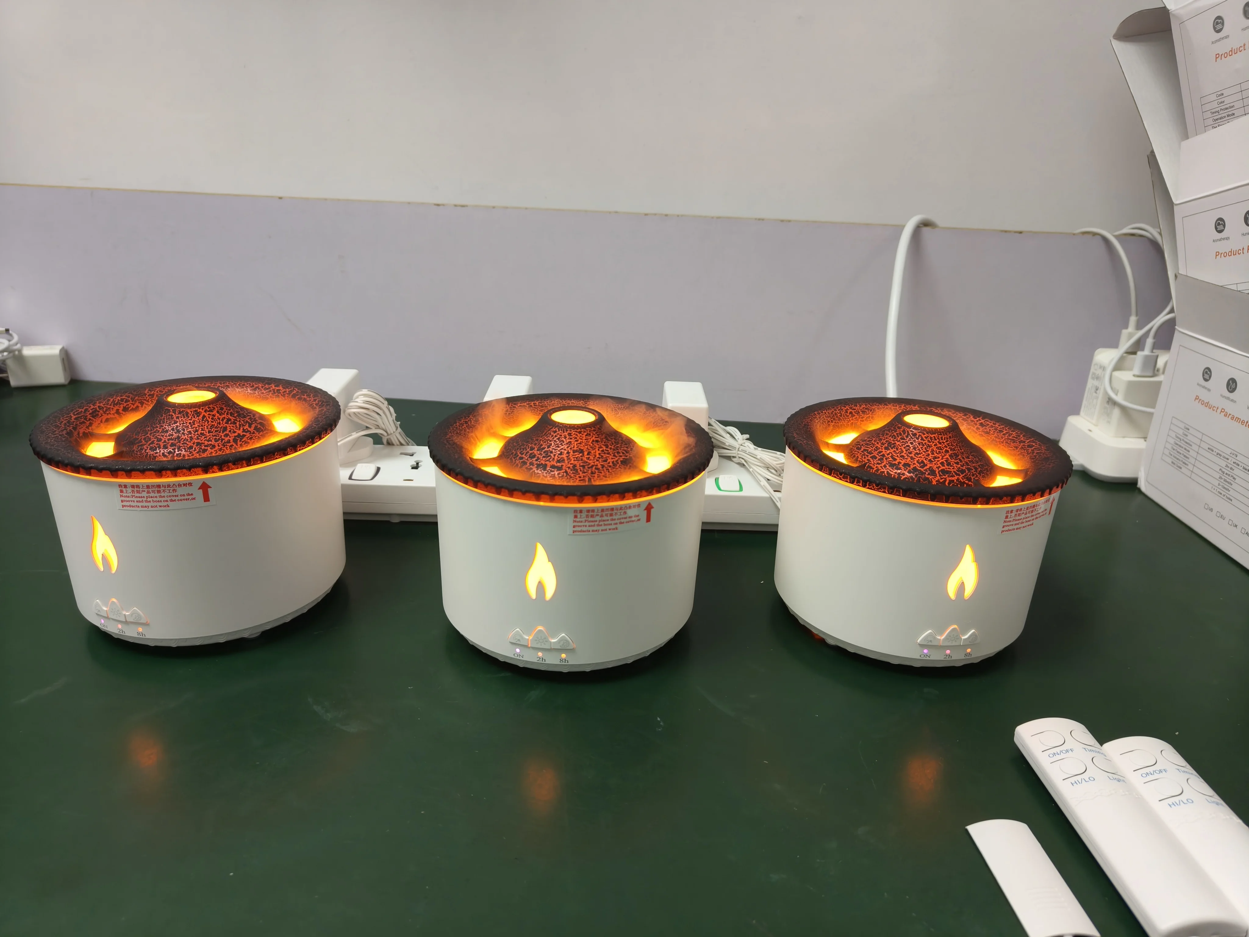 2023 Popular Home Appliance Air Fresher Essential Oil Volcano Aroma Diffuser Flame Volcano Air Humidifier