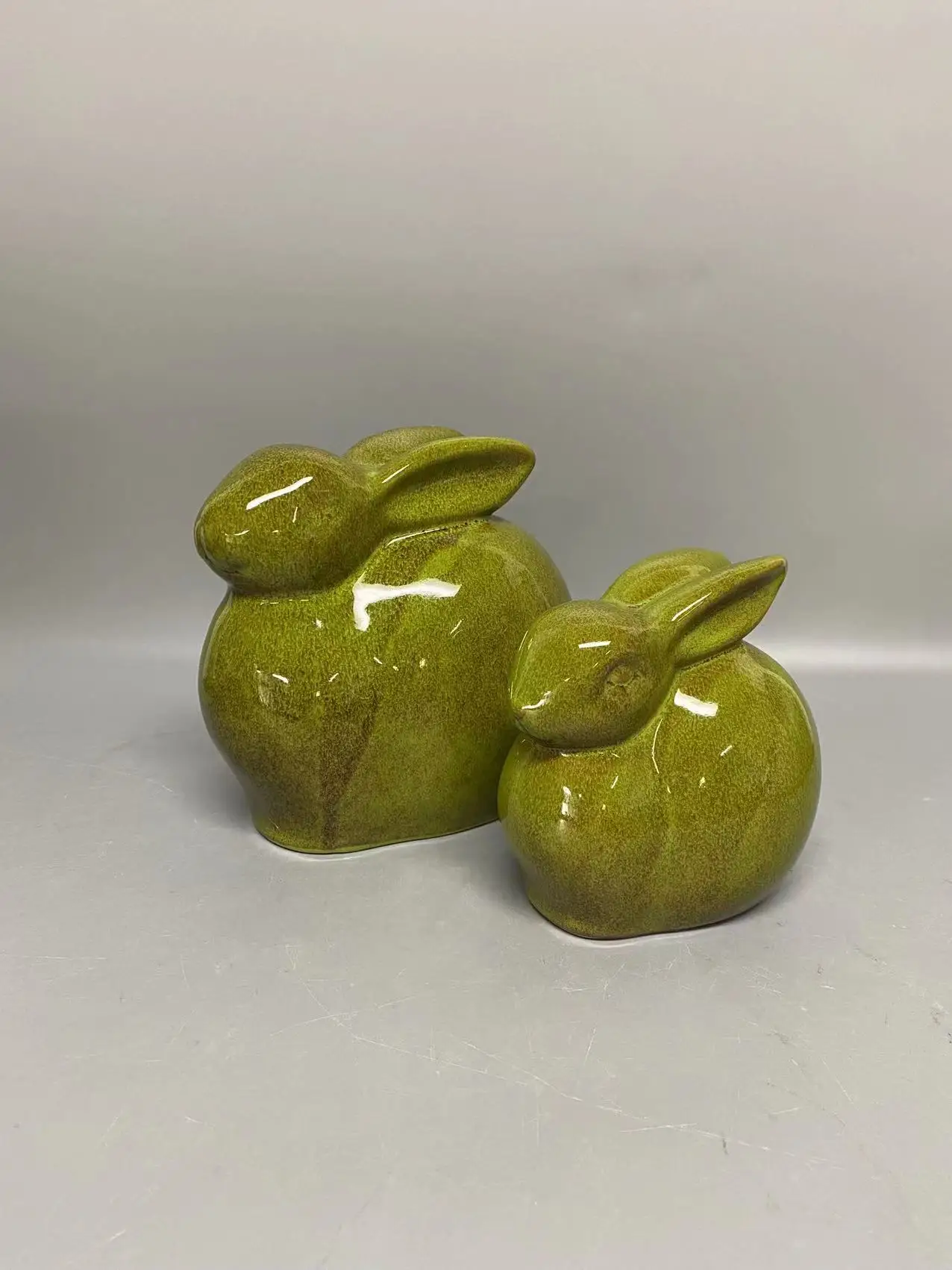 Фарфоровая Ваза с реактивной глазурью для цветов, масляная горелка, украшение для кролика, набор для соли и перца, тарелка, новый дизайн 2023