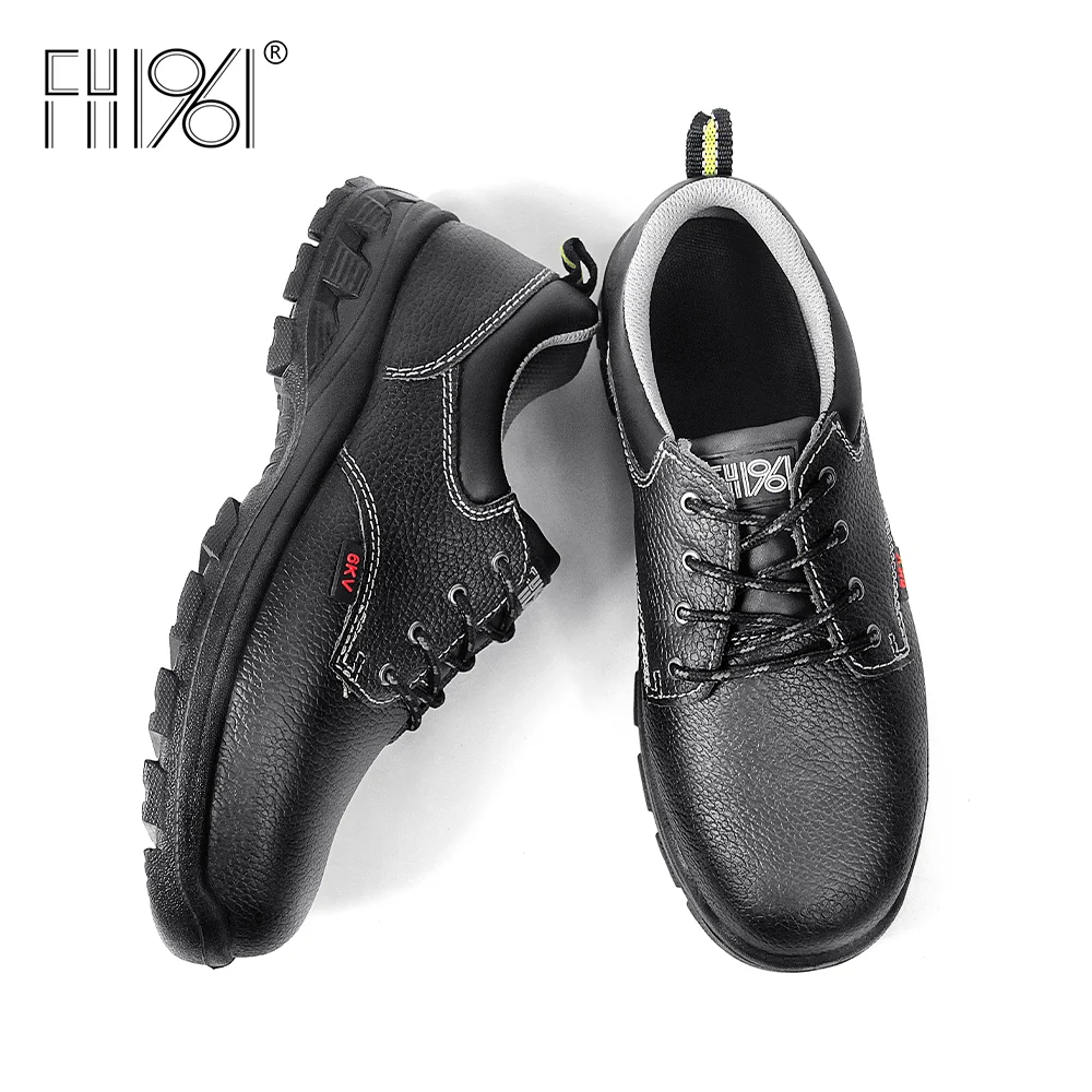 FH1961 Safety Shoes for Chemical Industry Acid Resistant Sole Steel Toe for Laboratory and Industrial Safety
