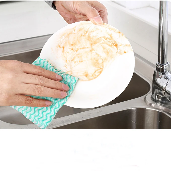 Disposable Spunlace Nonwoven Dry Wipe Roll Kitchen Wipe Cleaning Cloth