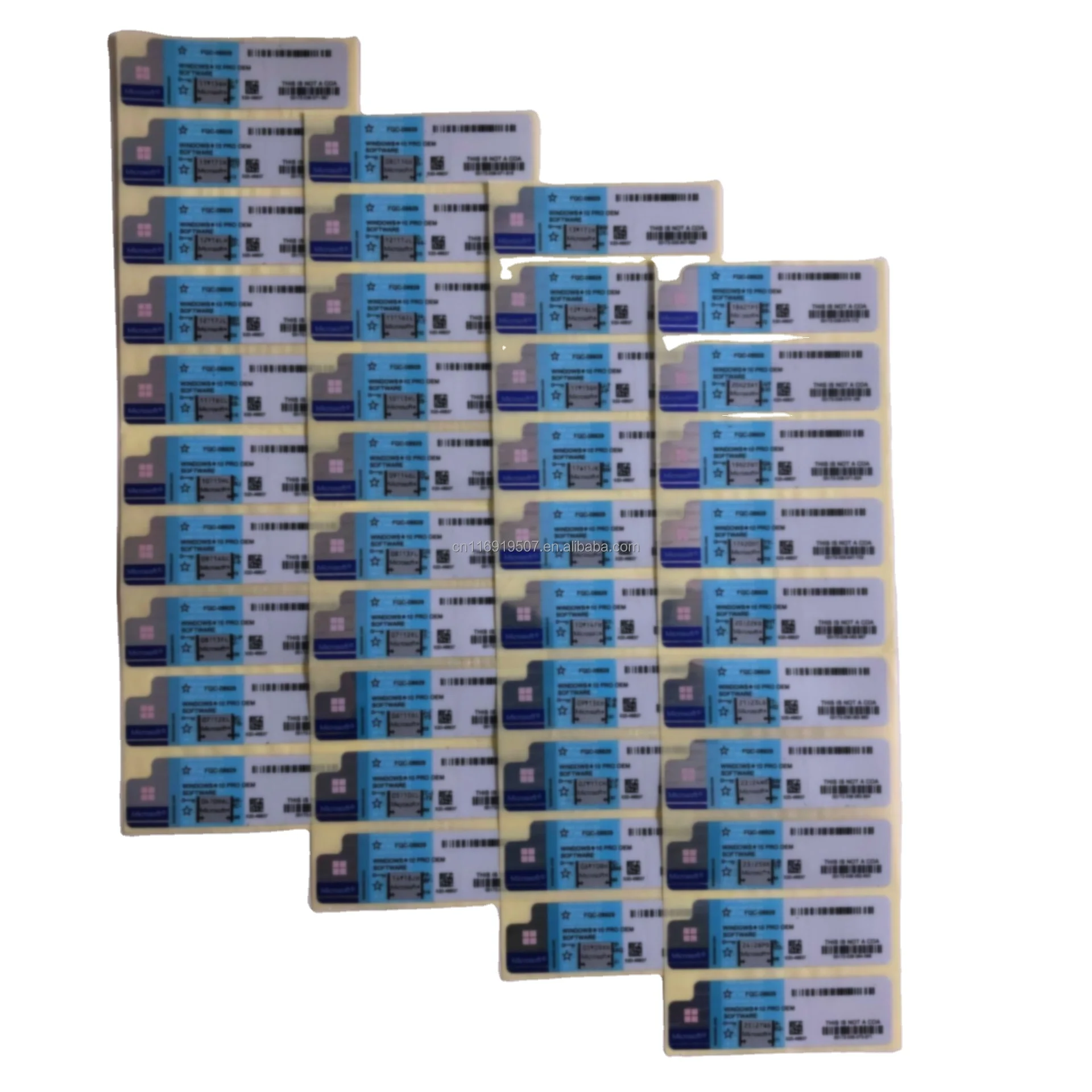 Win 10 Pro ключ COA наклейка с использованием OEM-ключа 12 месяцев гарантированной онлайн-активации профессиональная лицензия доставка DHL синяя цветная