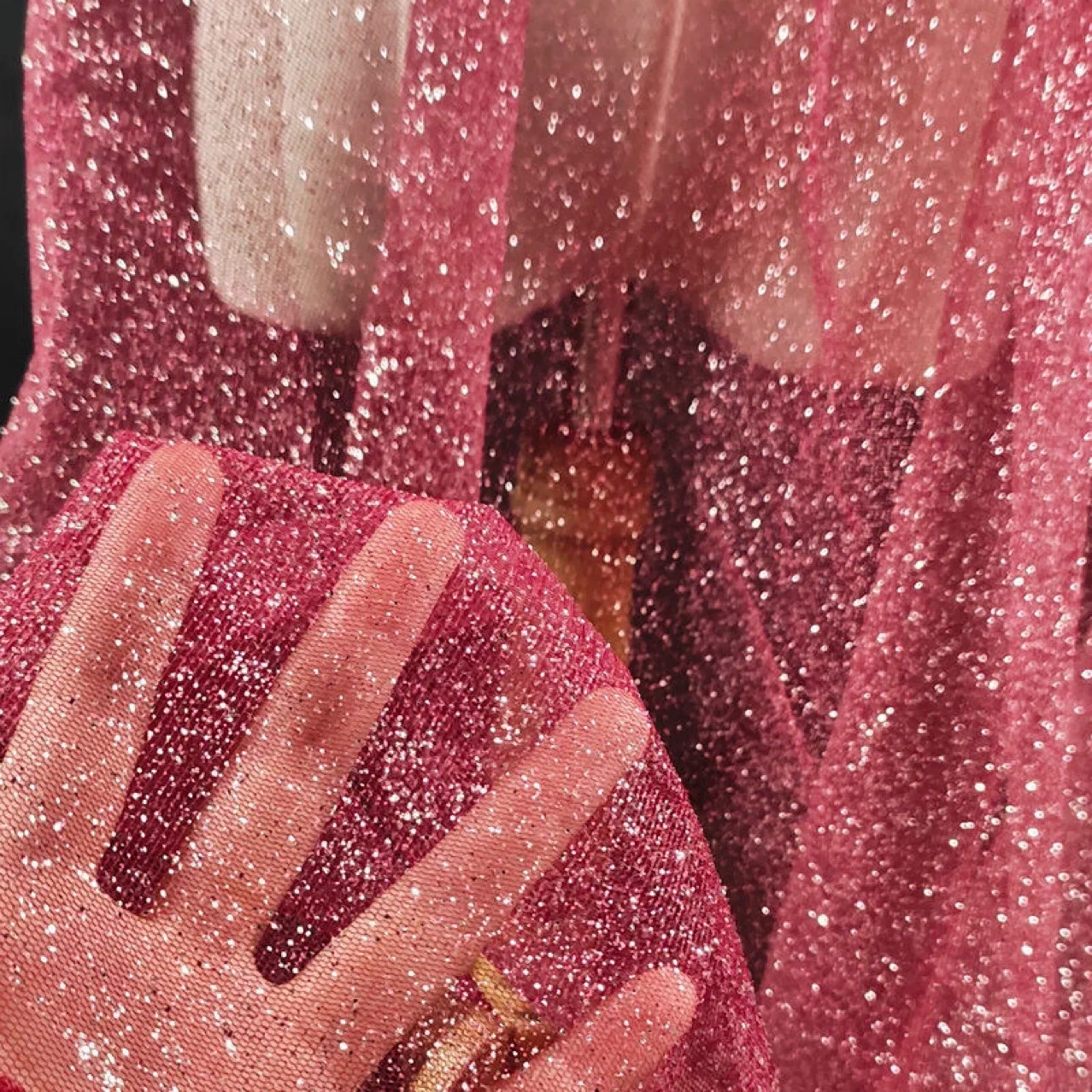 market eco friendly sequin embroidery net fabric wedding decoration stage performance dress table cloth table flag fabric