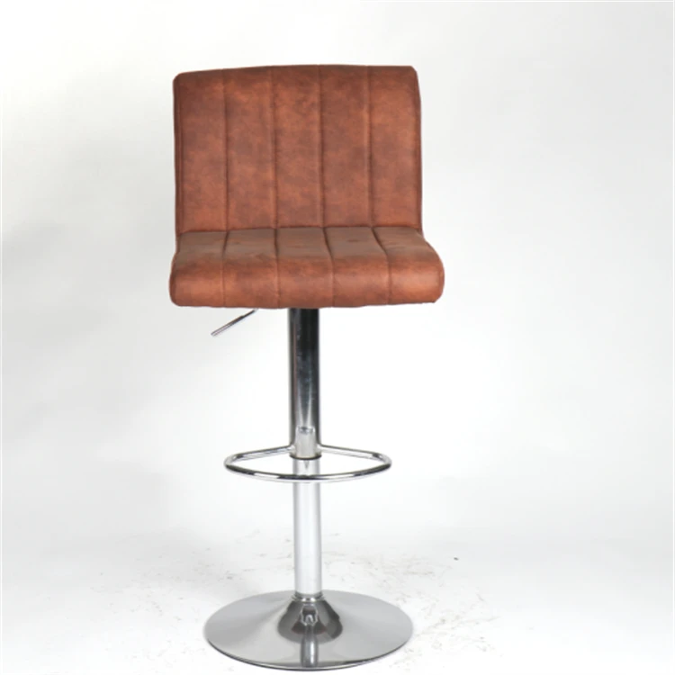 High Quality Luxury Vintage Height Adjustable Chair Kitchen High Chairs Bar Stool  Swivel Bar Chair