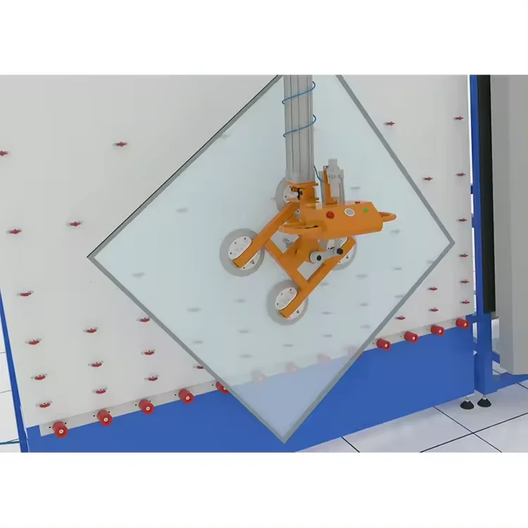 Durable 400kg 600kg Float Glass Cantilever Crane with Vacuum Gripper Steel Glass Lifter