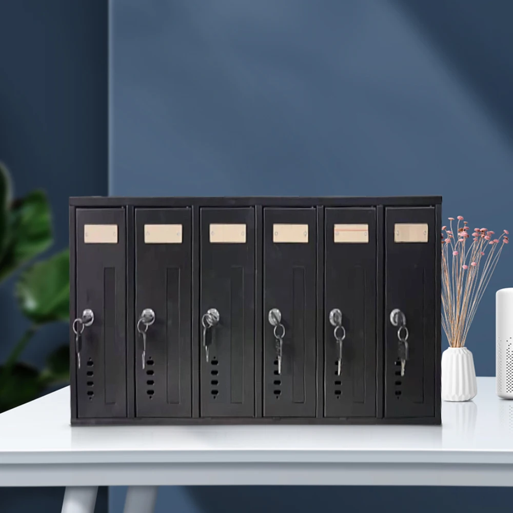 Wholesale letter box custom size 6 door metal mailing box