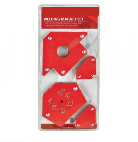 Magnetic Welding Holder Corner Welding Magnet Holder Yellow Set Steel Card Pcs