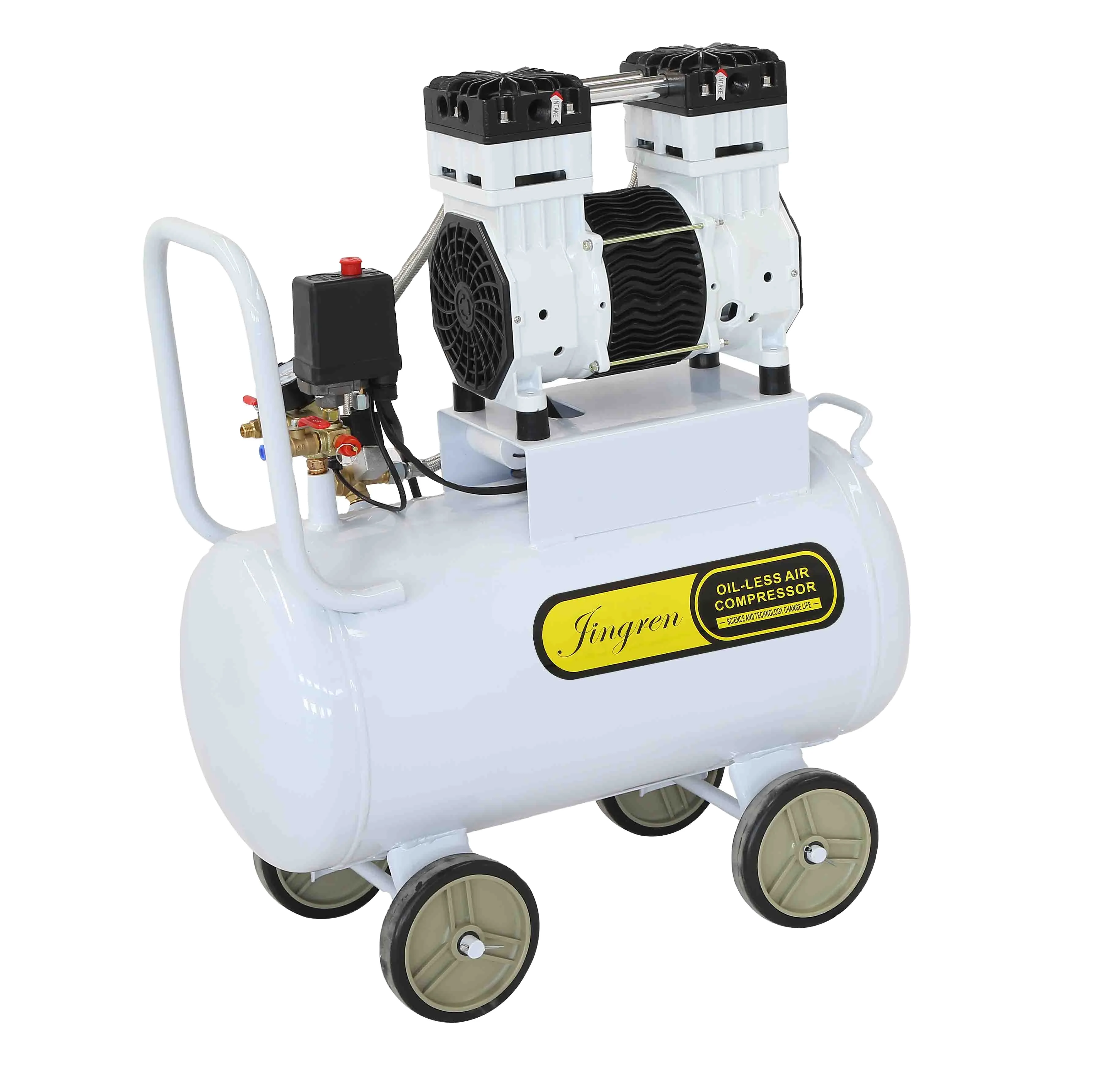
 JR111-50L воздушный компрессор 7 бар 1.5HP 1.1kw крошечные безмасляный небольшой бензиновых воздушных компрессоров 50l  