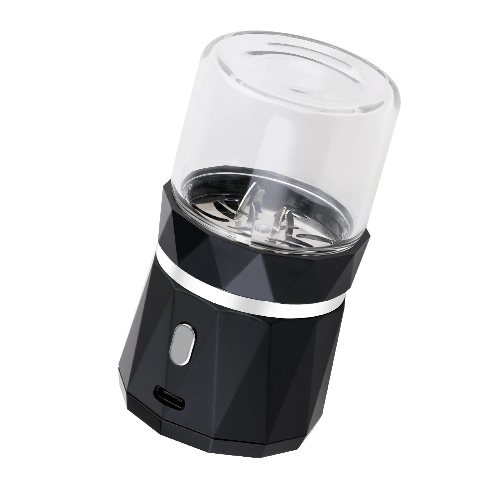 Wholesale Mini Portable Plastic Electric Tobacco Grinders USB Rechargeable Custom Logo Herb Grinder Smoking Accessories