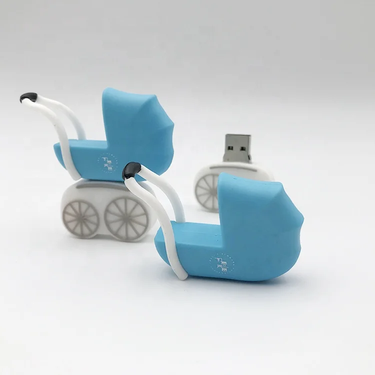 Оптовая продажа, 32 ГБ, флеш-накопитель для детской коляски, силиконовый материал, логотип на заказ, печатные палочки памяти, флеш-накопитель 1 ГБ, 2 ГБ, 8 ГБ, 16 ГБ
