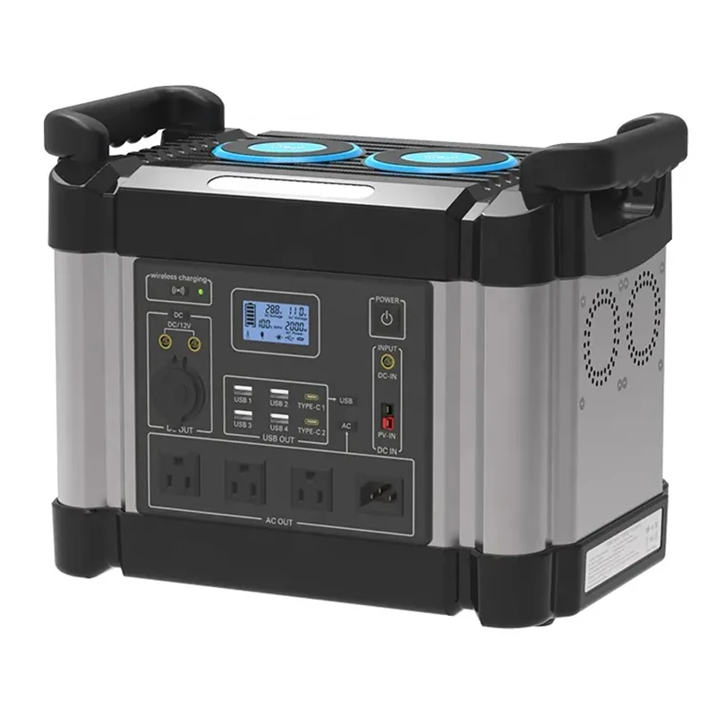 LiFePO4 Battery Car Jump 1000w 1500w 2000w 2500w 3000w Fast Charging Portable Power Station For Outdoor And Home