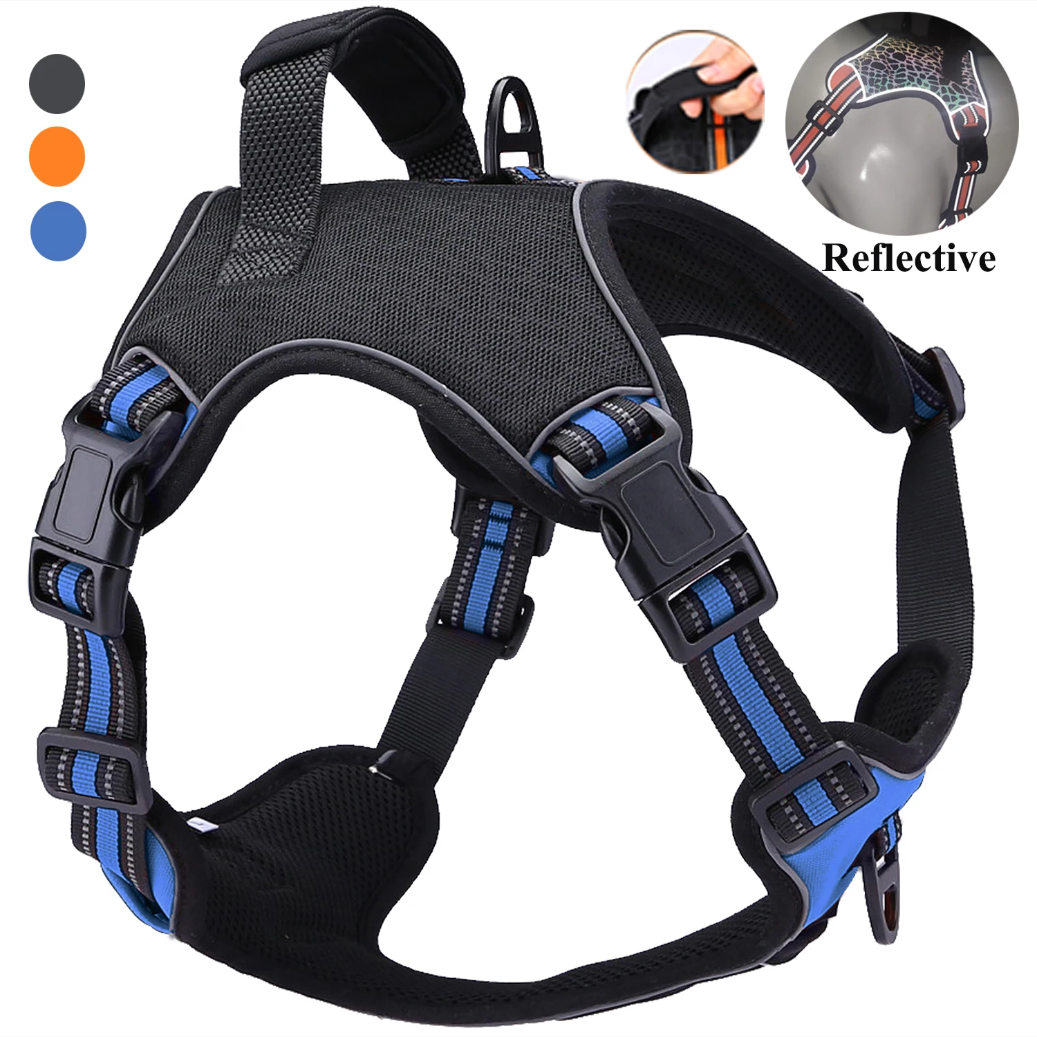 Hot Selling Fashion And Popular Multi-color Optional Polyester Pet Harness