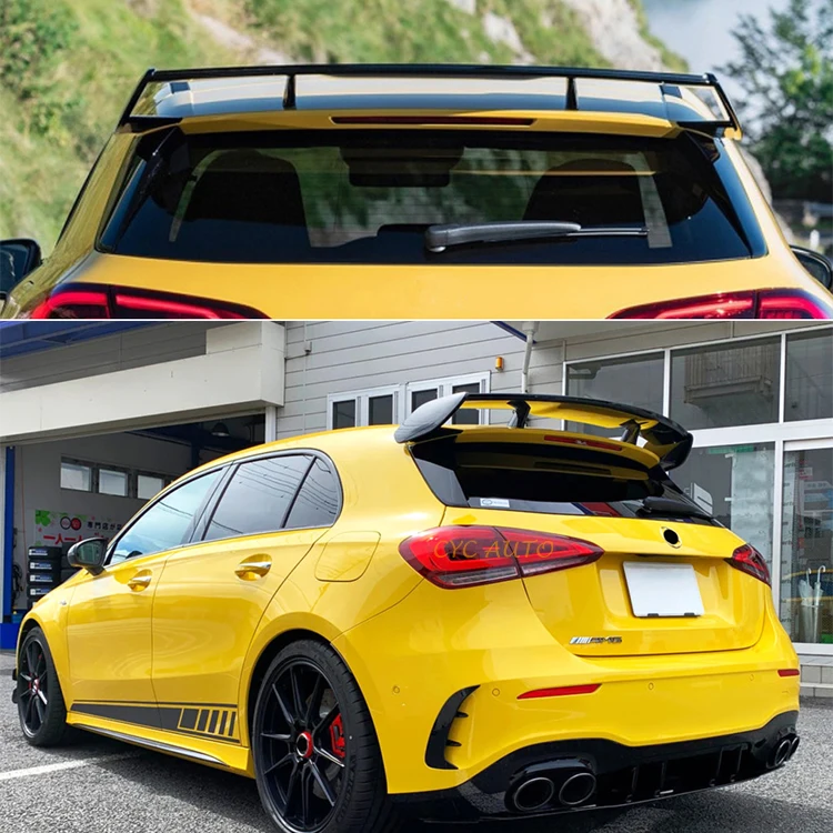A45 AMG look style top spoiler roof spoiler rear spoiler For Mercedes Benz A Class W177 hatchback A180 A200 A260 2019 2020+