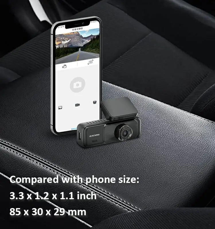 2K+1080P WiFi DashCam 2024 New Arrivals EACHPAI V6 car camera dash QHD 2K hot selling Car Black Box front and rear gps g-sensor