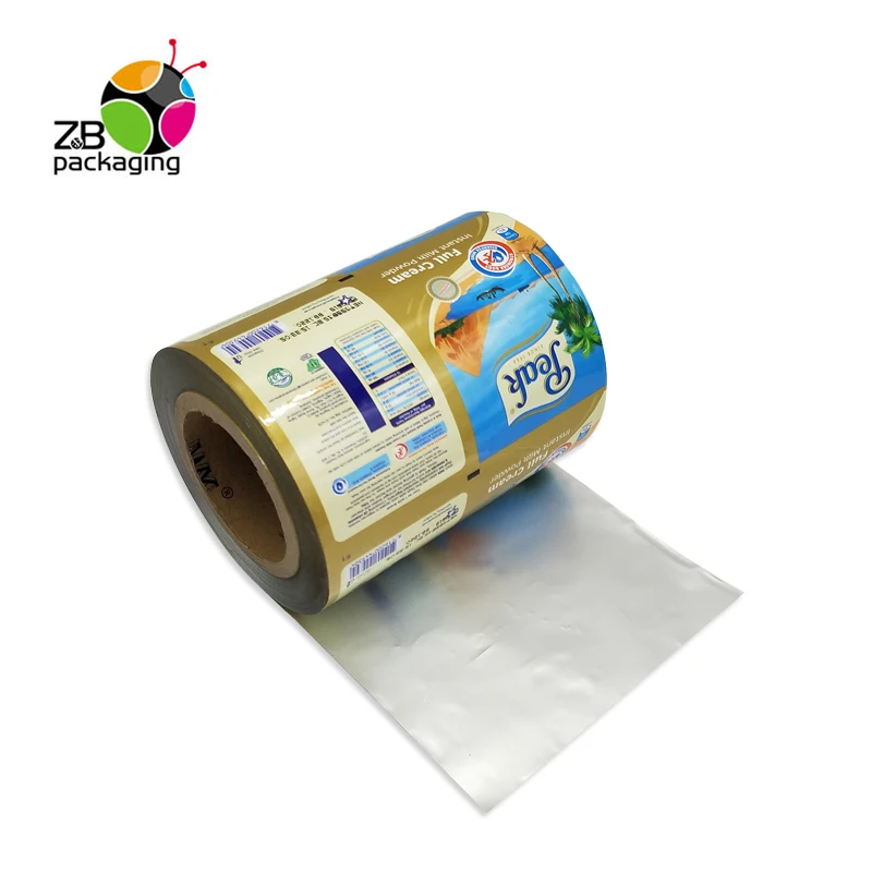 Factory Wholesale Plastic Film Roll Cookie Potato Chips Packaging Laminating Film Plastic Film Roll