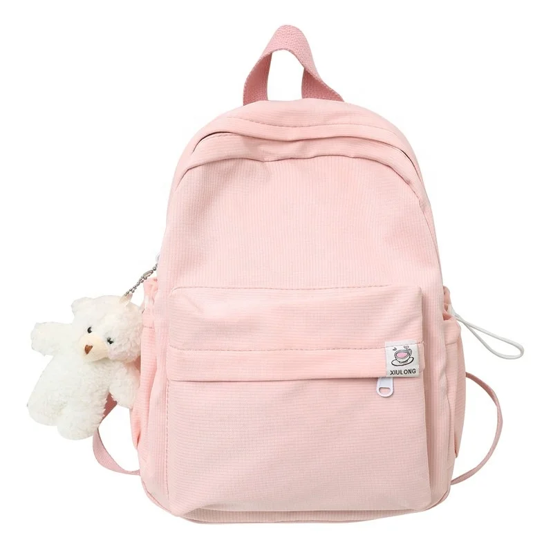 Simple New Stylish Child Cute Book Bag Waterproof Custom Logo School Bag Backpack For Girl