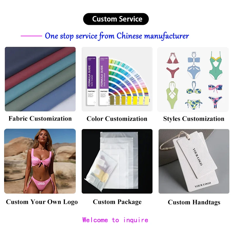 DS 2024 Swimsuit bikini women bright face sexy halter halter swimsuit three-piece package buttock swimsuit wholesale