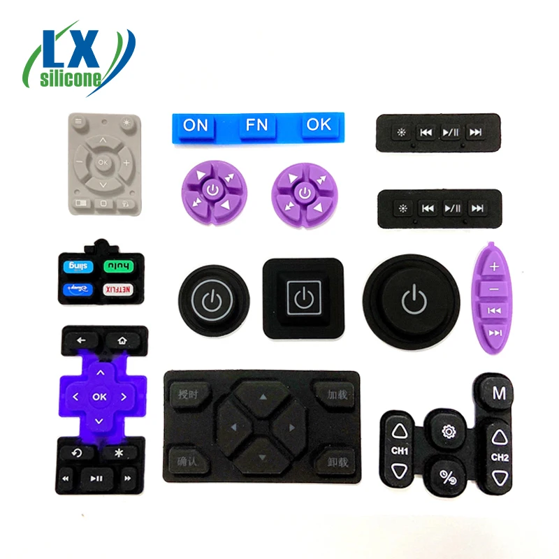 Illumination Silicone Rubber Keypad Silicone Push Button