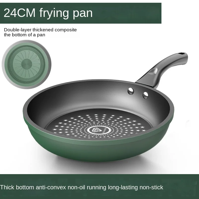 Crystal drill non stick pot  Frying pan  Induction cooker   domestic gas stove, no oil smoke cooker cookware set cajas de pizza