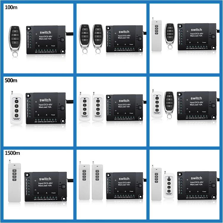 1km shenzhen remote controls rf 433mhz remote on off switch controller receiver long range rf wireless remote control 12v switch