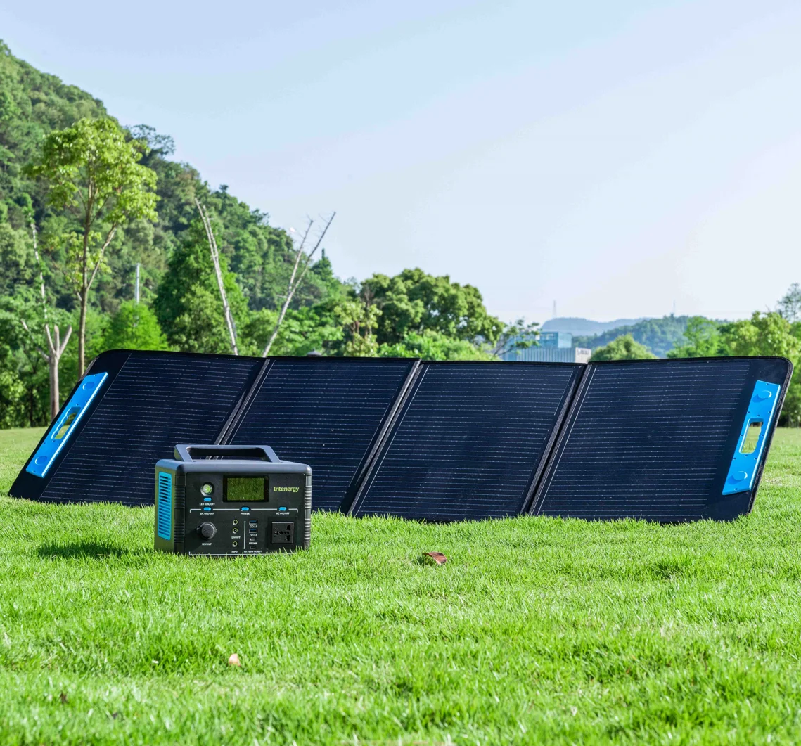 Intenergy  Waterproof Glass Durable 300W PRO  Foldable  Solar panel For Portable Mobile Phone Charger