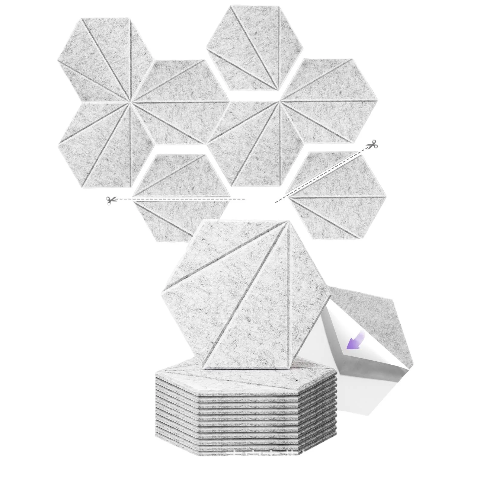 Soundproof Standard Absorbent Polyester Soundproof Wall Panels Pet Felt Sound Proof Absorbing Acoustic Panel