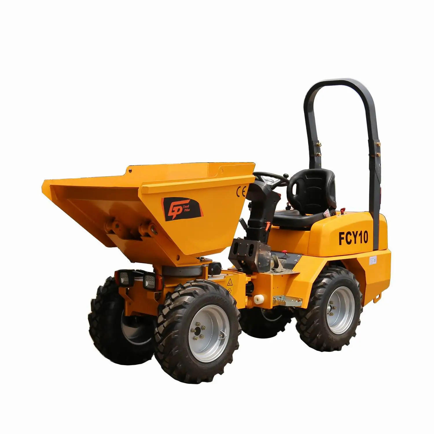 China CLOUDPILLAR Small 4x4 Dumper Self Loading 1000kg Articulated Mini Site diesel Truck 1 Ton 3 for Sale