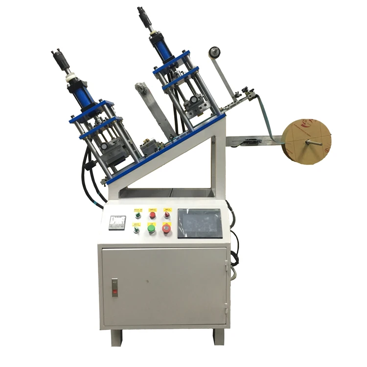 Машина для изготовления этикеток джинсов автоматическая машина тиснения горячий пресс с режущей машиной