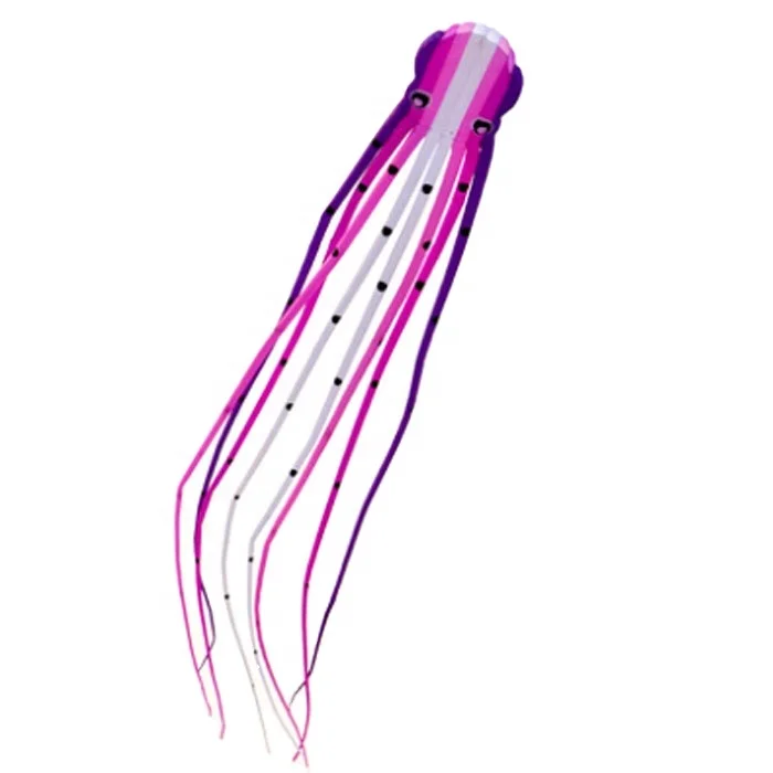 Wholesale chinese  ripstop polyester  23m length easy flying octopus giant pilot lifter inflatable soft beach show kite for sale