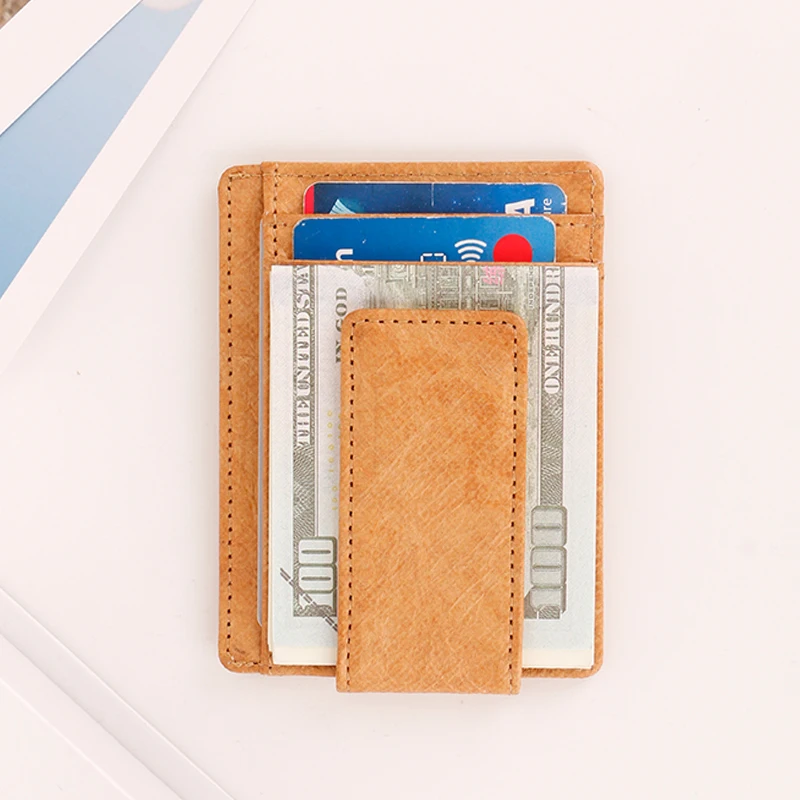 Новый индивидуальный Rfid Магнитный кошелек тонкий передний карман Tyvek