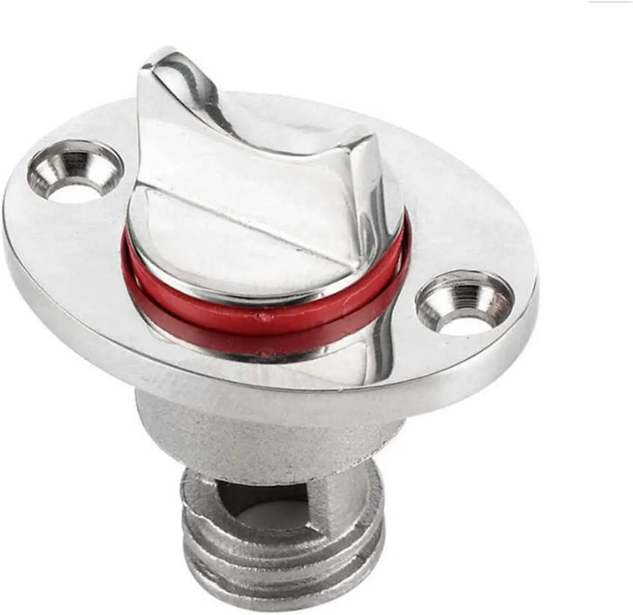 Marine Stainless Steel Drain Plug Boat Oval Gar board Transom Boat Plug with Waterproof O Seal Ring  for boat transoms fish well