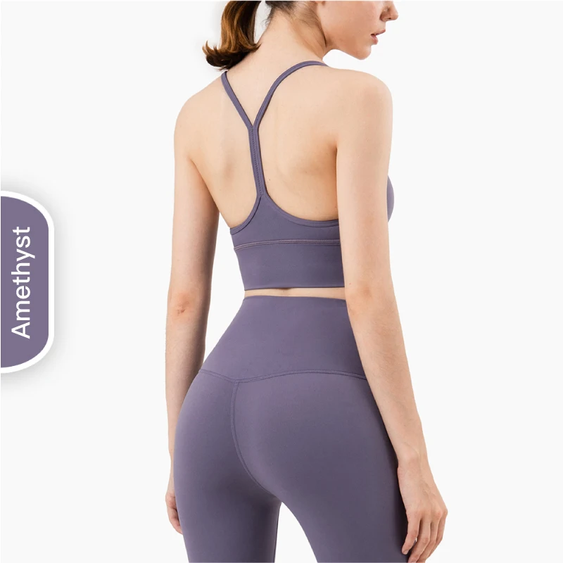 High elastic  Y-shaped beauty back sexy gather slim yoga vest