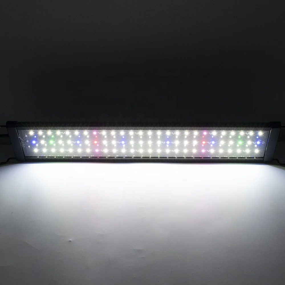  24 вт 120 см led freash водные растения растущий свет для аквариума коралл освещение светодиодное морских коралловых