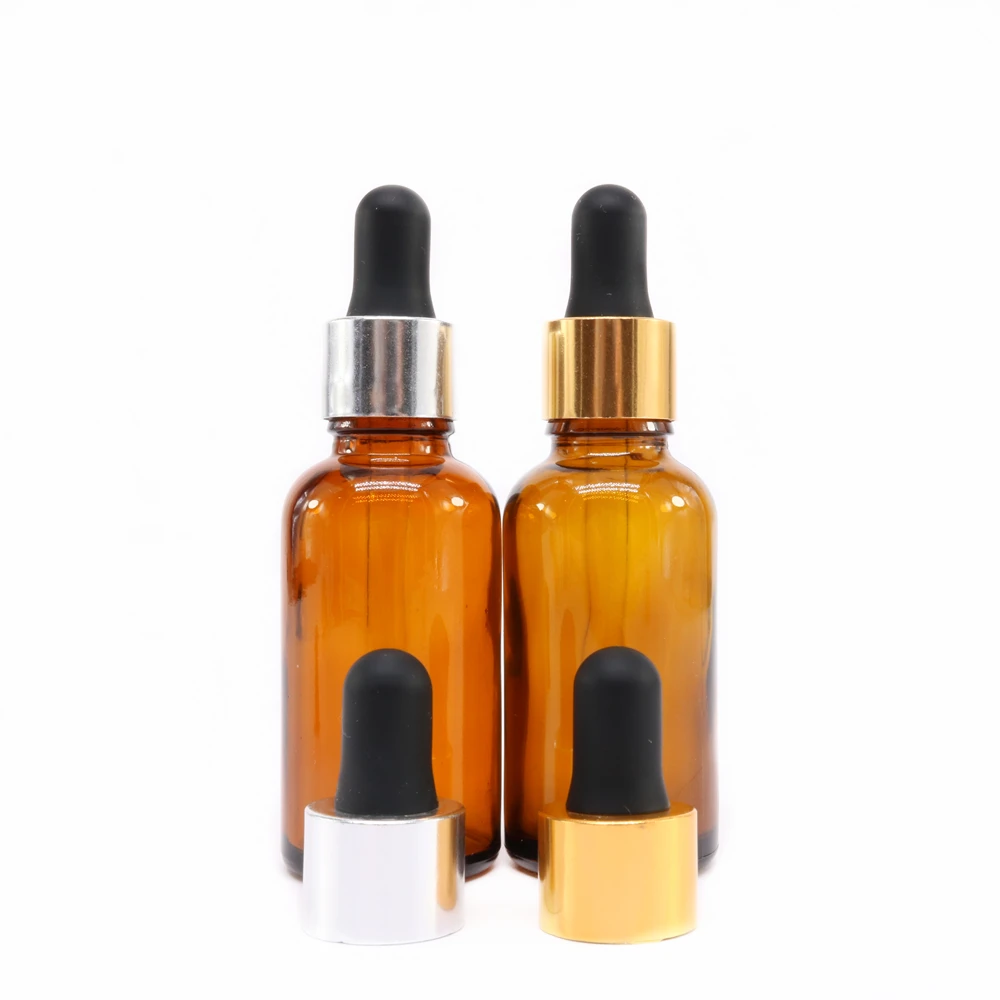10 ml 15 ml 20 ml 30ml 50 ml 100 ml amber glass dropper bottles for essential oils