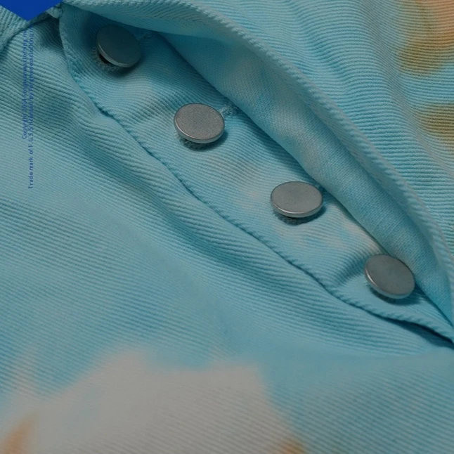 Custom high street baggy denim  loose multicolor tie dye jeans men denim jeans wide leg  jeans for men