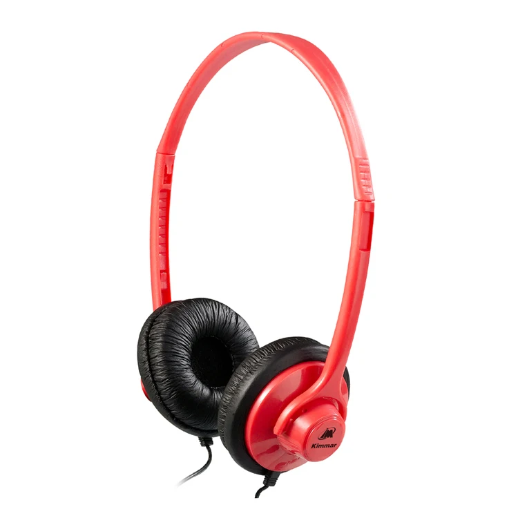 Discount 30mm speaker wired on-ear headsets for aviation/conference/education use,with color/logo/package customised