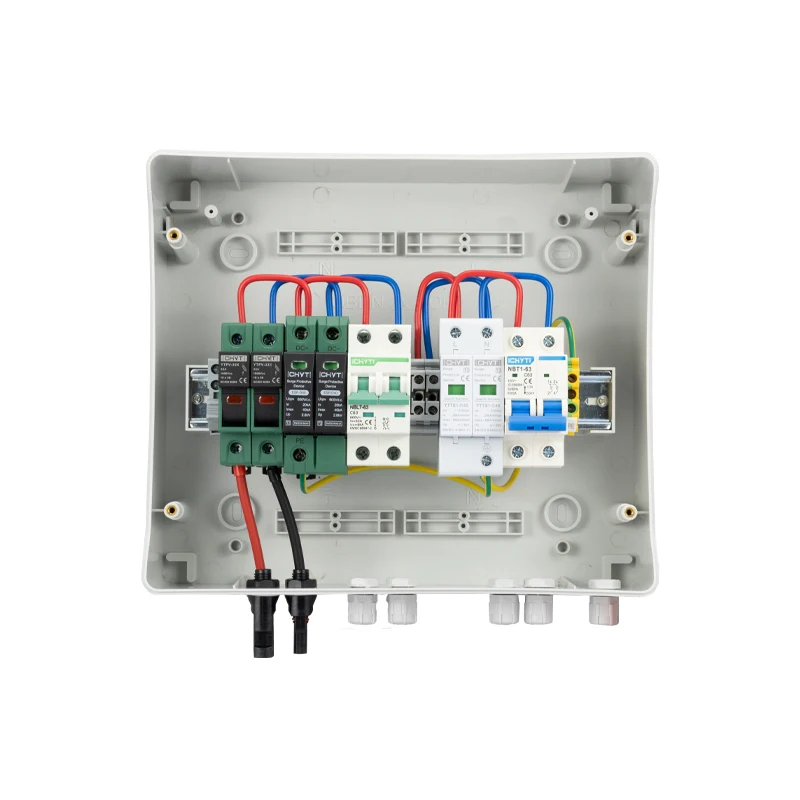Waterproof Plastic Solar PV Array AC + DC 1 String Combiner Box Junction Box 1 Input 1Output For Solar Panel